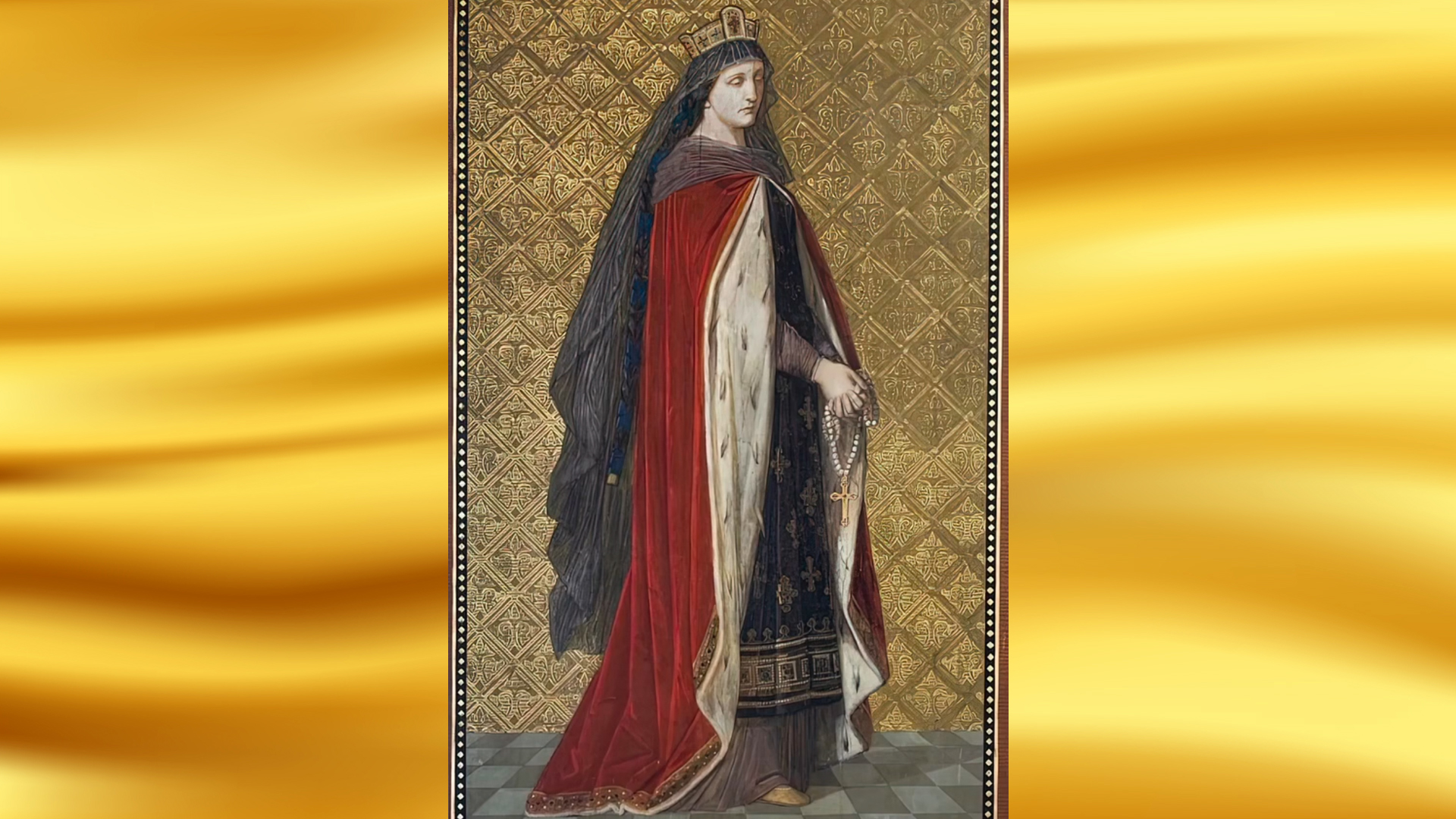 Gallery Margaret of Hohenstaufen: fresco in Albrecht Castle, Meissen (20th century)